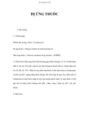 DỊ ỨNG THUỐC