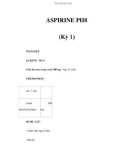 ASPIRINE PH8 (Kỳ 1)