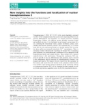 báo cáo khoa hoc : New insights into the functions and localization of nuclear transglutaminase 2