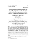 Báo cáo khoa hoc: Simulation analysis to test the inﬂuence of model adequacy and data structure on the estimation of genetic parameters for traits with direct and maternal effects