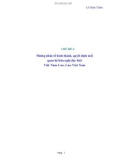 Những nhân tố hình thành, quyết định mối quan hệ hữu nghị đặc biệt Việt Nam-Lào, Lào-Việt Nam