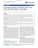 báo cáo khoa học: Successful treatment of desmoid tumor of the chest wall with tranilast: a case report