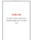 Luận văn: TỔ CHỨC THI ĐUA TRONG CÁC DOANH NGHIỆP VIỆT NAM HIỆN NAY