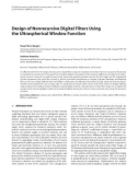 Báo cáo hóa học: Design of Nonrecursive Digital Filters Using the Ultraspherical Window Function