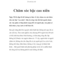 Chăm sóc bậc cao niên