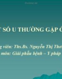 Bài giảng Một số u thường gặp ở da - BS. Nguyễn Thị Thơm