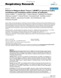 Báo cáo y học: Deleted in Malignant Brain Tumors 1 (DMBT1) is present in hyaline membranes and modulates surface tension of surfactant