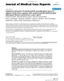 Báo cáo y học: Impaired expression of mitochondrial and adipogenic genes in adipose tissue from a patient with acquired partial lipodystrophy (Barraquer-Simons syndrome): a case report