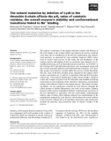 Báo cáo khoa học: The natural mutation by deletion of Lys9 in the thrombin A-chain affects the pKa value of catalytic residues, the overall enzyme’s stability and conformational transitions linked to Na+ binding