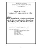 Đề tài: Bước đầu nghiên cứu xây dựng bộ chỉ thị đánh giá các hình thức nuôi tôm ở Huế