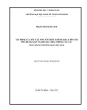 Luận văn Thạc sĩ Kinh tế: Tác động của vốn yêu cầu tối thiểu đến chi phí trung gian và hiệu quả hoạt động của các ngân hàng thương mại Việt Nam