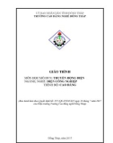 Giáo trình Truyền động điện (Nghề: Điện công nghiệp - Cao đẳng) - Trường Cao đẳng nghề Đồng Tháp