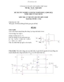 Đề thi tốt nghiệp cao đẳng nghề khoá 3 (2009-2012) - Nghề: Điện tử dân dụng - Môn thi: Lý thuyết chuyên môn nghề - Mã đề thi: ĐTDD-LT46
