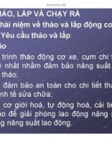 Kỹ thuật tháo - lắp - chạy rà