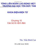 KHÍ CỤ ĐIỆN HẠ ÁP - CÁC BỘ ỔN ĐỊNH ĐIỆN