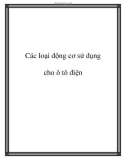 Các động cơ sử dụng cho ô tô điện