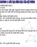 Chương 1 Cấu tạo hình học của hệ phẳng