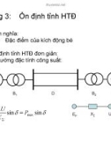 Chương 3: Ổn định tĩnh Hệ thống điện