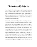 Chán công việc hiện tại