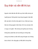 Suy thận và vấn đề thị lực