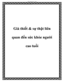 Sự thật liên quan đến sức khỏe người cao tuổi