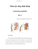 Viêm cột sống dính khớp (Ankylosing spondylítis) (Kỳ 1)