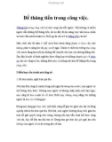 Để thăng tiến trong công việc