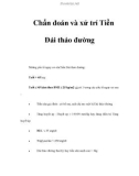 Chẩn đoán và xử trí Tiền Đái tháo đường