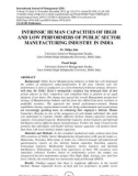 Intrinsic human capacities of high and low performers of public sector manufacturing industry in India