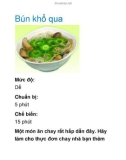 Bún khổ qua