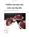 Chiffon chocolate dừa mềm mịn hấp dẫn