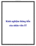 Kinh nghiệm thăng tiến của nhân viên IT