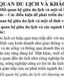 Bài giảng Tổng quan du lịch và khách sạn: Chương 2