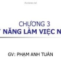 CHƯƠNG 3 KỸ NĂNG LÀM VIỆC NHÓM