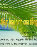 Bài giảng Ngữ văn 11: Đặc điểm loại hình của tiếng Việt - Nguyễn Thị Thu Trang