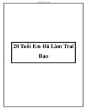 20 Tuổi Em Đã Làm Trai Bao