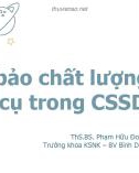 Bài giảng Đảm bảo chất lượng dụng cụ trong CSSD