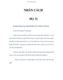 NHÂN CÁCH (Kỳ 3)