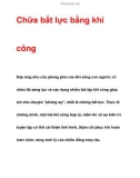 Chữa bất lực bằng khí công