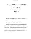 Chapter 109. Disorders of Platelets and Vessel Wall (Part 1)