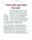 Chữa mất ngủ bằng hoa quả