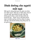 Dinh dưỡng cho người mất ngủ