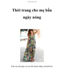 Thời trang cho mẹ bầu ngày nóng