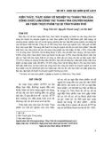 Kiến thức, thực hành về nghiệp vụ thanh tra của công chức làm công tác thanh tra chuyên ngành an toàn thực phẩm tại 30 tỉnh/thành phố