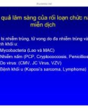 Bài giảng điều trị HIV : Hội chứng phục hồi miễn dịch part 2