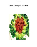 Dinh dưỡng và táo bón