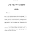 UNG THƯ TUYẾN GIÁP (Kỳ 1)