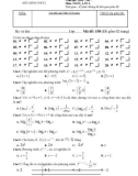 Đề kiểm tra 45 phút lần 3 môn Toán lớp 12 năm 2016-2017 - THPT Hàm Thuận Bắc - Mã đề 158