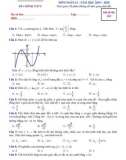 Đề KSCL ôn thi THPT Quốc gia môn Toán 12 năm 2019-2020 có đáp án - Trường THPT Đội Cấn (Lần 2)