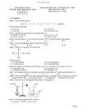 Đề thi học kì 2 môn Hóa học 11 năm 2017-2018 có đáp án - Trường THPT Phan Ngọc Hiến